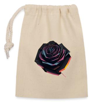Résumé Rose - Sac cadeau en coton avec cordon (14 x 20 cm) - nature - Devant