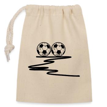 Fußball Football - Sac cadeau en coton avec cordon (14 x 20 cm) - nature - Devant