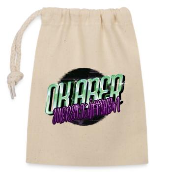 arbeitskollege verschlafen kaffeeliebhaber - Verschließbarer Geschenkbeutel aus Baumwolle (14x20cm) - Natur - Vorne