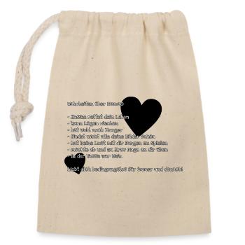 Muttertags Special "Wahrheiten über Mamas" - Verschließbarer Geschenkbeutel aus Baumwolle (14x20cm) - Natur - Vorne