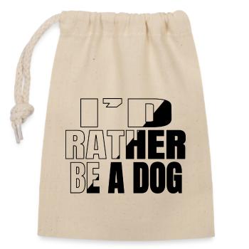 beagle amoureux anniversaire cadeau droits des animaux citation - Sac cadeau en coton avec cordon (14 x 20 cm) - nature - Devant