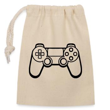 Controller Gaming Videospiele Gamepad - Verschließbarer Geschenkbeutel aus Baumwolle (14x20cm) - Natur - Vorne