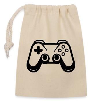 Controller Gaming Videospiele Gamepad - Verschließbarer Geschenkbeutel aus Baumwolle (14x20cm) - Natur - Vorne