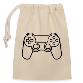Controller Gaming Videospiele Gamepad - Verschließbarer Geschenkbeutel aus Baumwolle (14x20cm) - Natur - Vorne