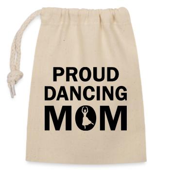 Dancing Dance Music - Closable cotton gift bag (14x20cm) - nature - Front