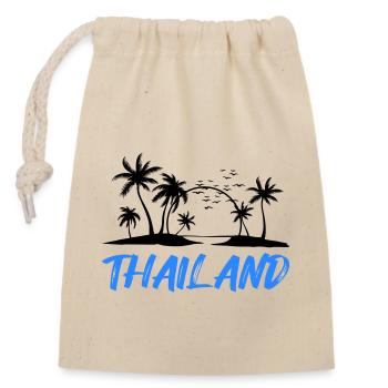 Thaïlande - Sac cadeau en coton avec cordon (14 x 20 cm) - nature - Devant