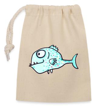 Predator - Closable cotton gift bag (14x20cm) - nature - Front