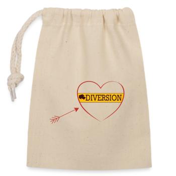 DIVERSION LOGO - Sac cadeau en coton avec cordon (14 x 20 cm) - nature - Devant