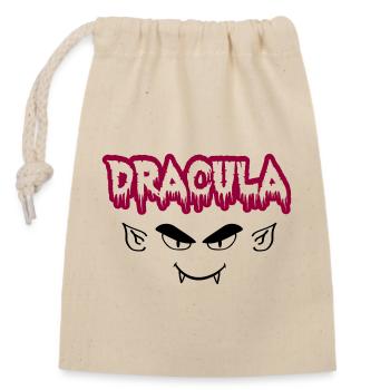 Dracula - Closable cotton gift bag (14x20cm) - nature - Front