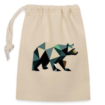Ours, Polygone, Angulaire, Randonnée, Arbres, Animaux, Nature Sauvage, Nature - Sac cadeau en coton avec cordon (14 x 20 cm) - nature - Devant