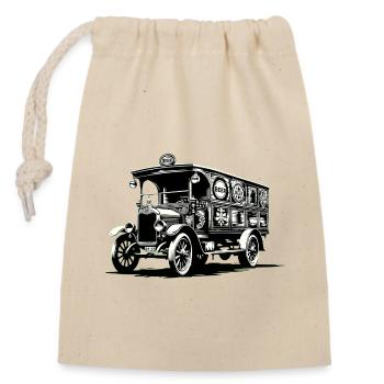 Beer Truck | Beer Coachman - Closable cotton gift bag (14x20cm) - nature - Front