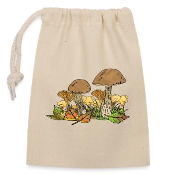 Fungi - Closable cotton gift bag (14x20cm) - nature - Front