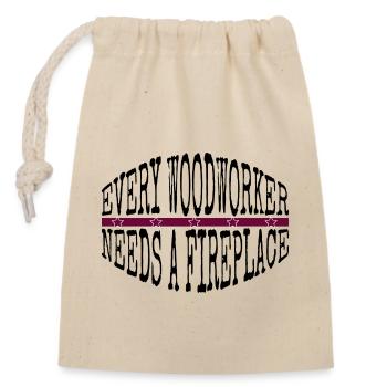 Tronçonneuse Arboristes Sabrina Charpentier T-shirts - Sac cadeau en coton avec cordon (14 x 20 cm) - nature - Devant