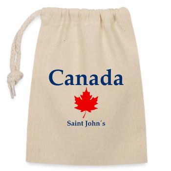 Saint John´s - Canada - Kanada - Verschließbarer Geschenkbeutel aus Baumwolle (14x20cm) - Natur - Vorne