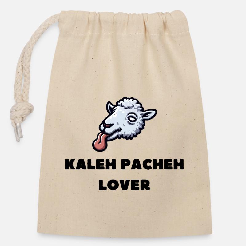 Kaleh Pacheh - Cuisine persane (iran) - Sac cadeau en coton avec cordon (14 x 20 cm) - nature