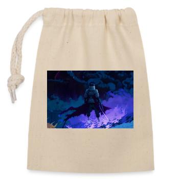 Demon Warrior - Closable cotton gift bag (14x20cm) - nature - Front