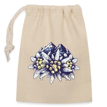 Alpes Montagnes Montagnes Alpinistes Sports de montagne Alm Mountain - Sac cadeau en coton avec cordon (14 x 20 cm) - nature - Devant