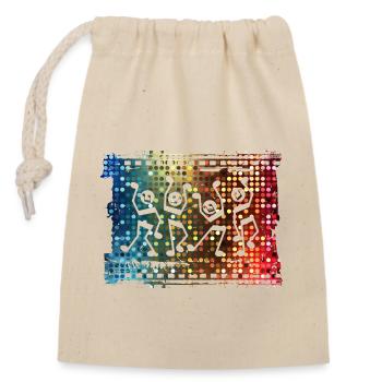 Musique - Sac cadeau en coton avec cordon (14 x 20 cm) - nature - Devant