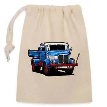 IFA S4000 | RDA | Camion // Illustration - Sac cadeau en coton avec cordon (14 x 20 cm) - nature - Devant