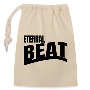 Mouvement rythmique Rythme cardiaque Anniversaire - Sac cadeau en coton avec cordon (14 x 20 cm) - nature - Devant