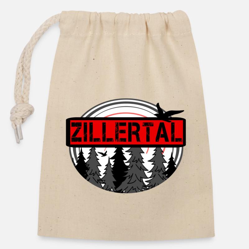 Zillertal - Verschließbarer Geschenkbeutel aus Baumwolle (14x20cm) - Natur