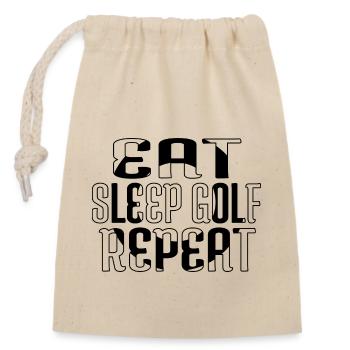 Christiangolf Golf Couette Chemise de golf Golfgift Humour - Sac cadeau en coton avec cordon (14 x 20 cm) - nature - Devant