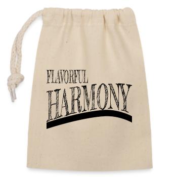 Culinary Exploration Gourmet Delight Cool - Closable cotton gift bag (14x20cm) - nature - Front