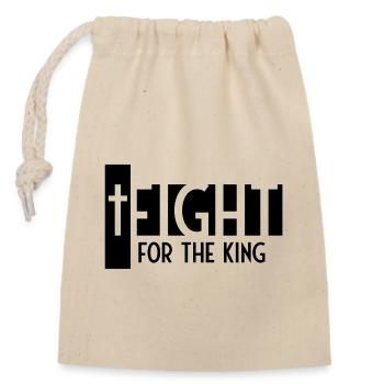 Jesus Faith Christ T-Shirt - Closable cotton gift bag (14x20cm) - nature - Front