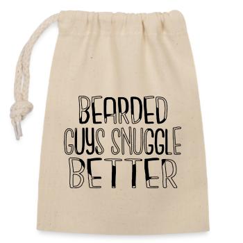 awesome beard products beard shaping joke cool - Verschließbarer Geschenkbeutel aus Baumwolle (14x20cm) - Natur - Vorne