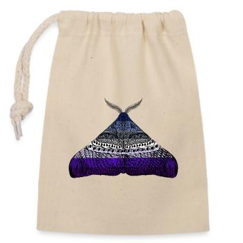 Butch Lesbienne pride moth - Sac cadeau en coton avec cordon (14 x 20 cm) - nature - Devant