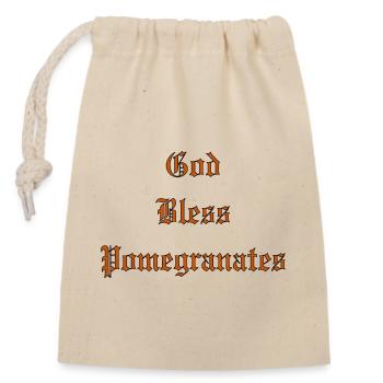 Que Dieu bénisse les grenades - Sac cadeau en coton avec cordon (14 x 20 cm) - nature - Devant
