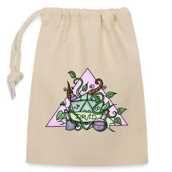 Druid | RPG | Magisch | Nerdy Stuff | Handmade | - Verschließbarer Geschenkbeutel aus Baumwolle (14x20cm) - Natur - Vorne