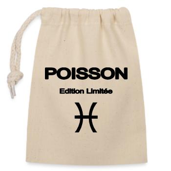 POISSON ELEGANT CADEAU ZODIAQUE EDITION LIMITEE - Sac cadeau en coton avec cordon (14 x 20 cm) - nature - Devant