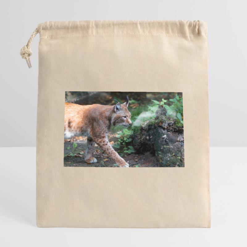 Eurasischer Luchs oder Nördlicher Luchs Verschließbarer Geschenkbeutel aus Baumwolle (14x20cm)