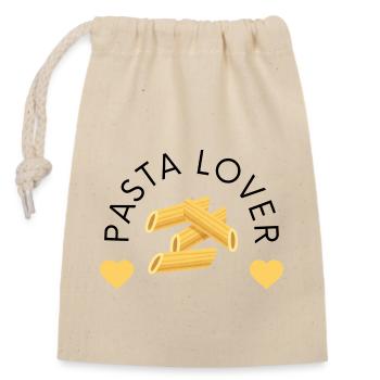 Pasta Lover - Closable cotton gift bag (14x20cm) - nature - Front