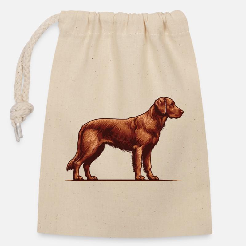Chesapeake Bay Retriever - Verschließbarer Geschenkbeutel aus Baumwolle (14x20cm) - Natur