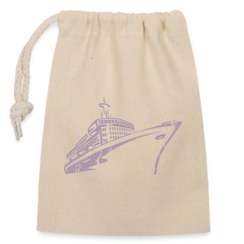 Cruise Ship Cruise Ship Luxury - Closable cotton gift bag (14x20cm) - nature - Front