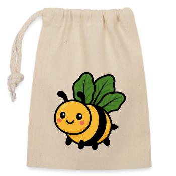 Spinummel - Closable cotton gift bag (14x20cm) - nature - Front