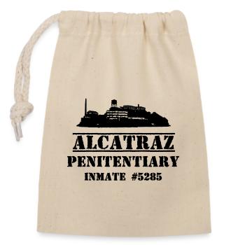 Alcatraz - State Prison - 1934 - San Francisco - Closable cotton gift bag (14x20cm) - nature - Front