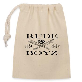 Roud Boyz 1984 – Battes de baseball streetwear et Celti - Sac cadeau en coton avec cordon (14 x 20 cm) - nature - Devant