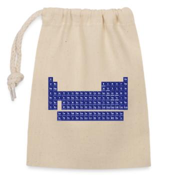 The periodic table of the elements - Closable cotton gift bag (14x20cm) - nature - Front