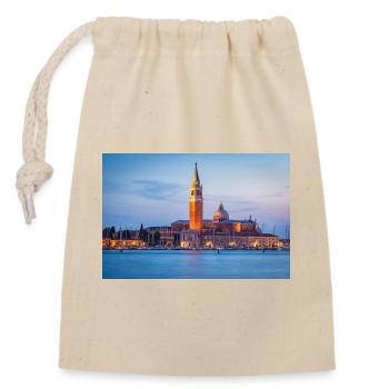 San Giorgio Maggiore le soir - Sac cadeau en coton avec cordon (14 x 20 cm) - nature - Devant