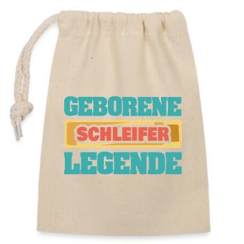 Légende Broyeur - Sac cadeau en coton avec cordon (14 x 20 cm) - nature - Devant