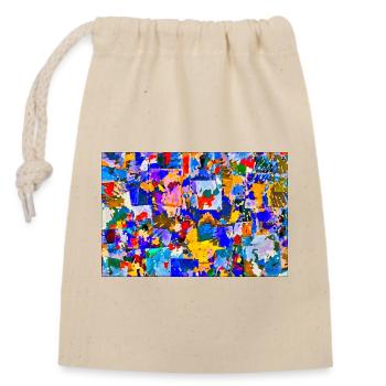 Klaggerdatsch - Sac cadeau en coton avec cordon (14 x 20 cm) - nature - Devant