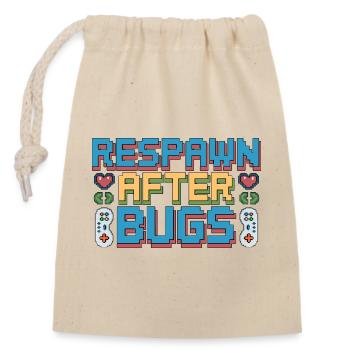 Réapparition du développeur de jeux après des bugs Développeur indépendant - Sac cadeau en coton avec cordon (14 x 20 cm) - nature - Devant