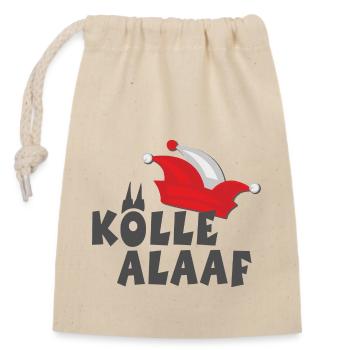 Alaaf Koelle Alaaf02 - Closable cotton gift bag (14x20cm) - nature - Front