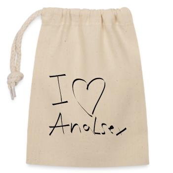 J'adore le sexe anal anal ass fuck - Sac cadeau en coton avec cordon (14 x 20 cm) - nature - Devant
