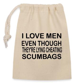 Gwyneth Paltrow Quote - Closable cotton gift bag (14x20cm) - nature - Front