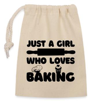 Baker Bake Pastry Chef Bakery Confectionery - Closable cotton gift bag (14x20cm) - nature - Front