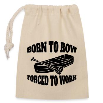 Rowing Rowing Rowing Club Rowing Team - Closable cotton gift bag (14x20cm) - nature - Front